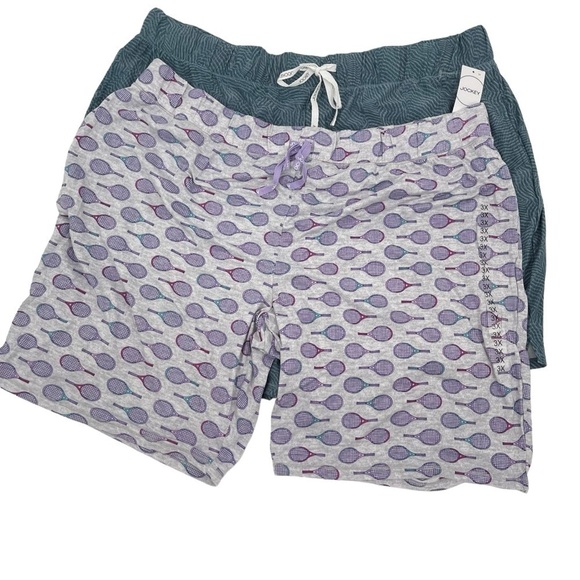 Jockey Womens Size 3XL pajama sleep lounge Shorts set of 2 pair NWT - Picture 1 of 15